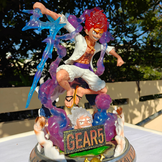 Luffy Gear 5 Double Head Premium Big Figure β 37 cm (With Base Light)