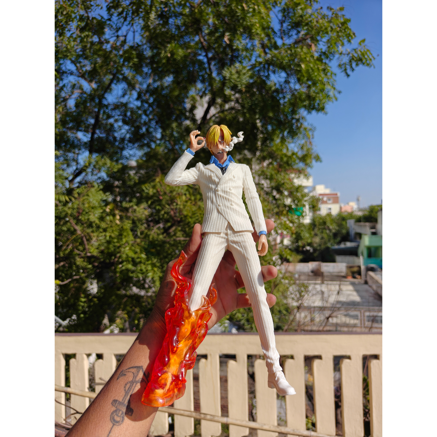 One Piece Vinsmoke Sanji Fantasy 32 Cms White Action Figure PVC