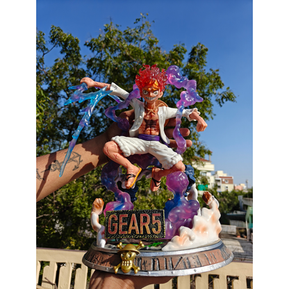 Luffy Gear 5 Double Head Premium Big Figure — 37 cm (With Base Light)