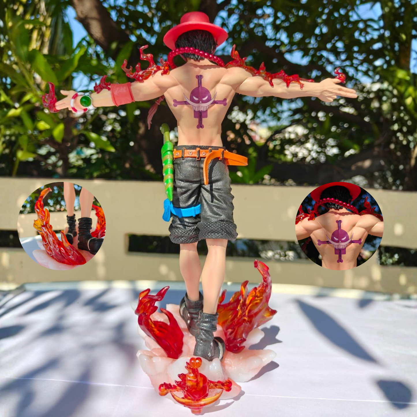 One Piece D. Ace standing 27.5cm With Light