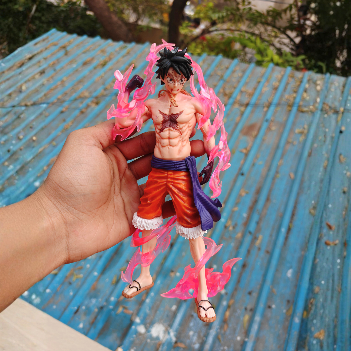 Luffy Gear 2 – Flame Mode 24cm Action Figure (With Stand/Base