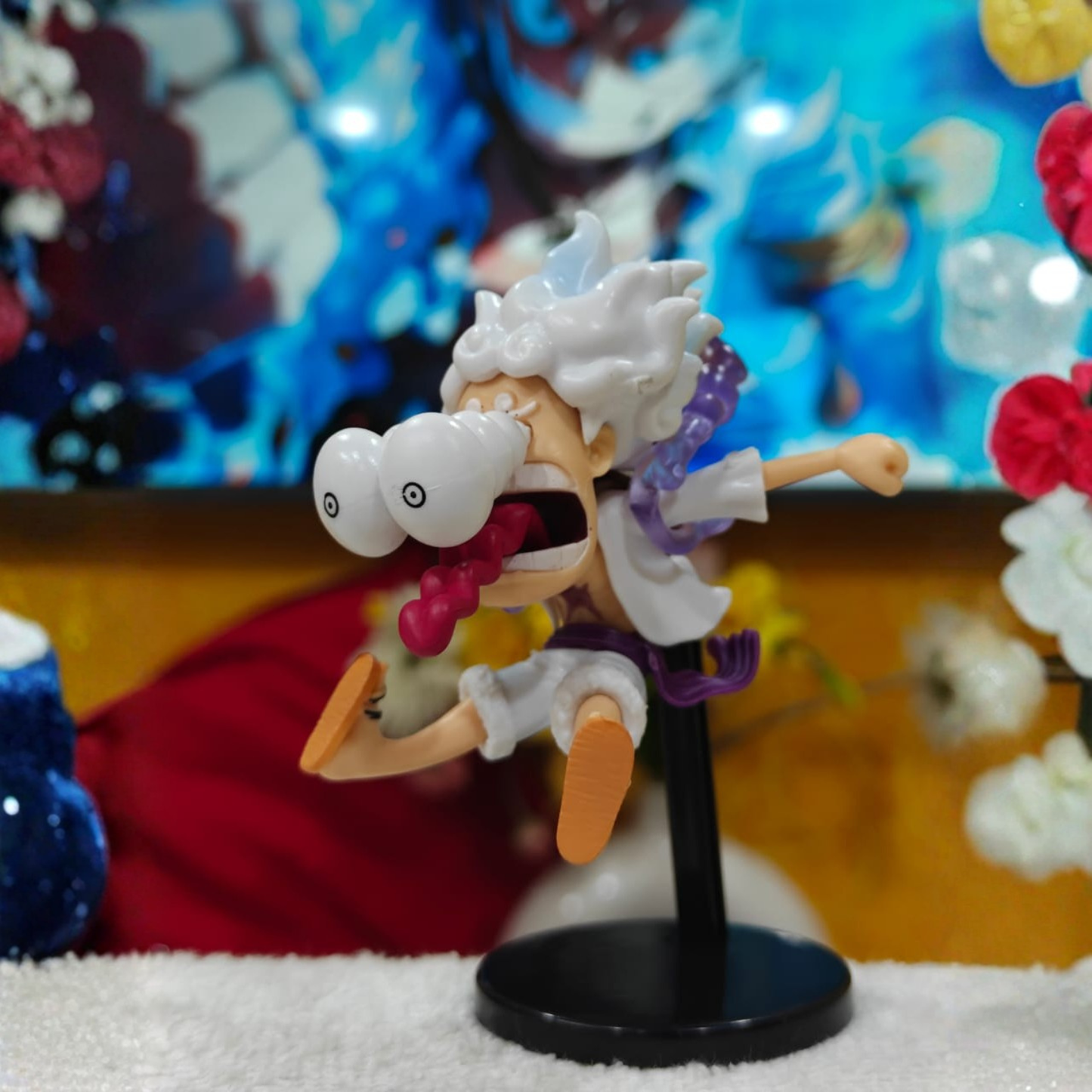 Luffy Gear 5 – Crazy Reaction Action Figure Set (6 PCS) | One Piece Collectible