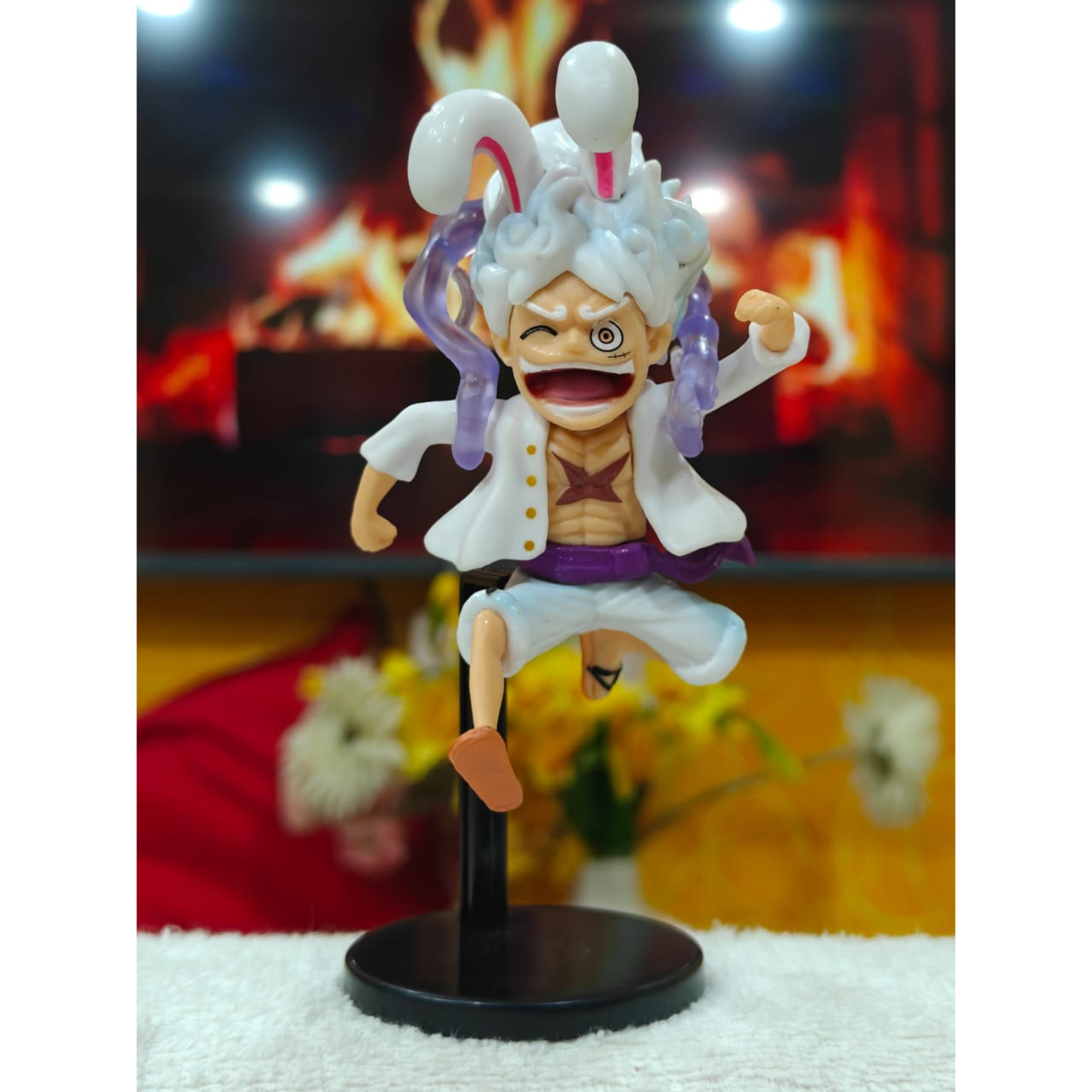 Luffy Gear 5 – Crazy Reaction Action Figure Set (6 PCS) | One Piece Collectible