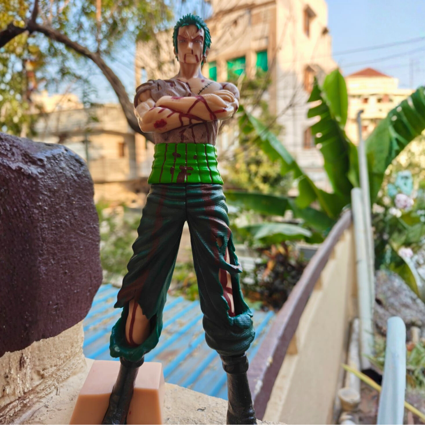 Roronoa Zoro Standing Action Figure – 28.5cm (Double Head)