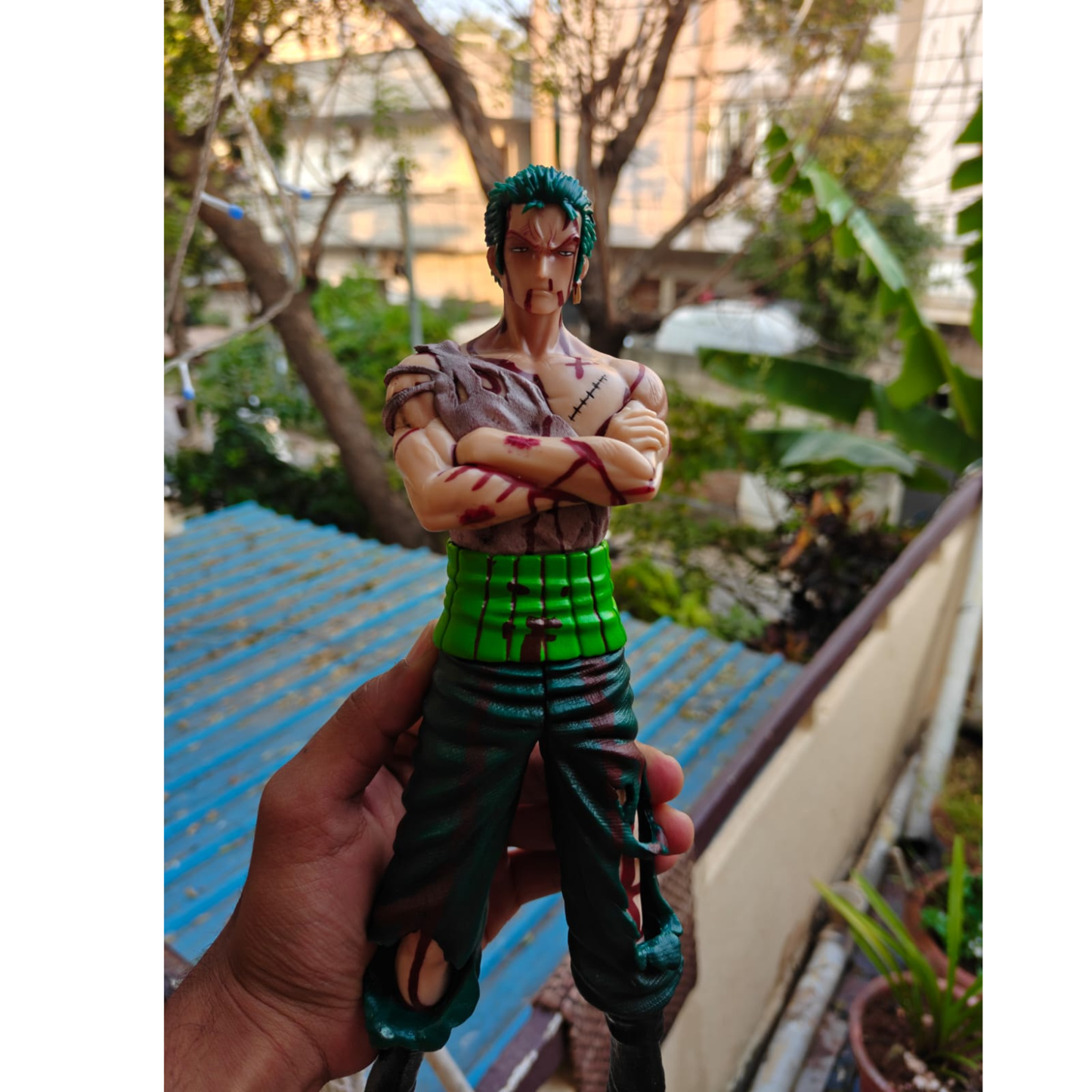 Roronoa Zoro Standing Action Figure – 28.5cm (Double Head)